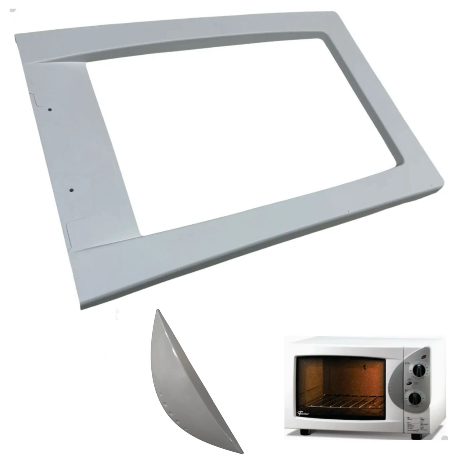 Moldura e Puxador Frente Forno Fischer 1323